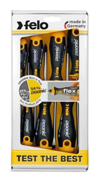 felo ERGONIC® 7-tlg. Schraubendrehersatz mit 3K-Griff